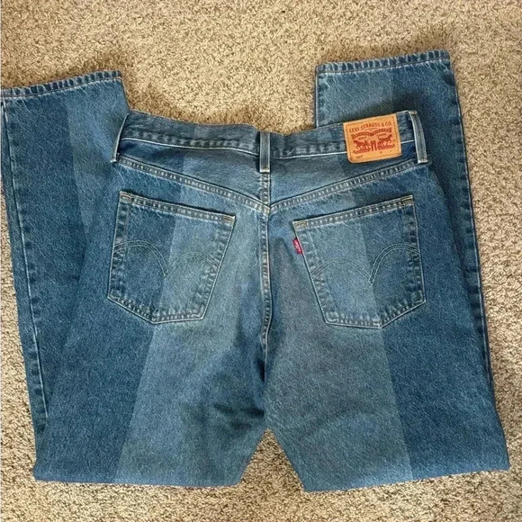 Levi’s 501 Button Fly Two Tone Jeans - Picture 3 of 7